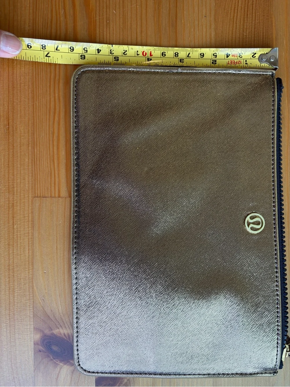 lululemon athletica Metallic “Goody Bag” wristlet